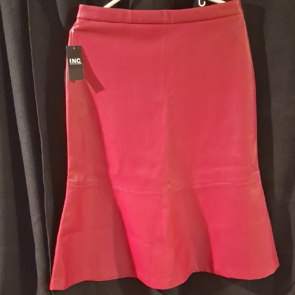 INC International Concepts Women's Red Skirt